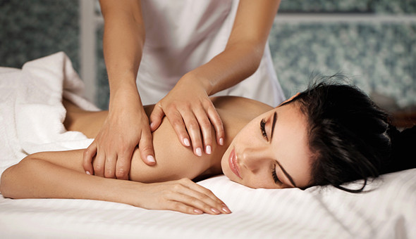 A Luxury Swedish or Aromatherapy Back of Body Massage at The 5-Star Cape Royale Luxury Hotel & Spa!