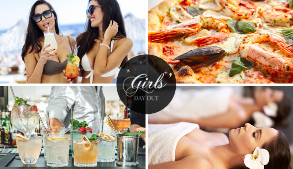 Girl’s Day Out: Luxury Spa Package, Gourmet Pizzas and Cocktails for 2 People!